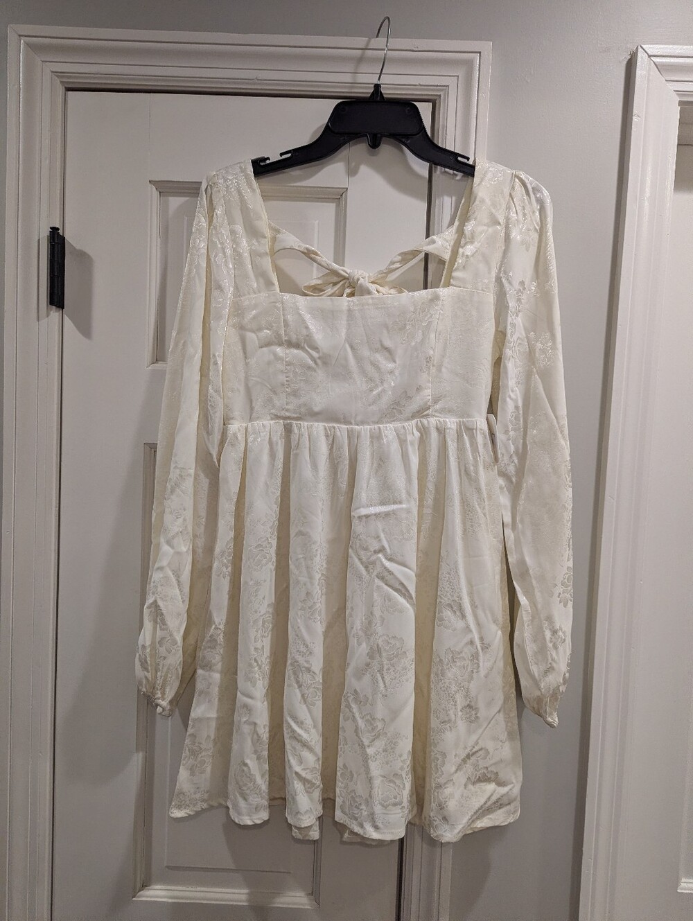 S Altar'd State Cream Ivory Romantic Babydoll Dress NWT